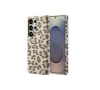 Selencia Coque Sabi imprimé panthère avec MagSafe pour Samsung Galaxy S25 Ultra - Soft Ivory