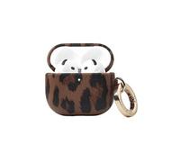 Coque Sabi motif panthère pour Airpods 4 - Mocha Brown