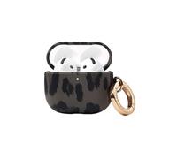 Selencia Coque Sabi pour AirPods 4 - imprimé léopard - Midnight Black