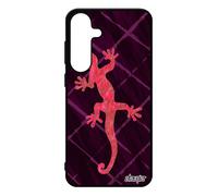 Coque Salamandre Rigide Pour Samsung S25+ Plus Silicone Noir Image Animal Fantaisie Animaux Rouge Unique Grille Femme Case Dessin Pour Galaxy