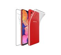 - Coque Samsung A10 Galaxy SM-A105F Etui Housse Silicone Gel Anti-Choc ULTRA FINE INVISIBLE, Transparent & Film VERRE Trempé [Dimensions PRECISES