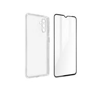 Coque Samsung A13 5G et A04s Silicone Souple Film Verre Trempé 9H