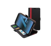 ebestStar - Coque pour Samsung A40 Galaxy SM-A405F, Etui Portefeuille Protection, Housse Pochette PU Cuir Porte Carte, Noir/Rouge