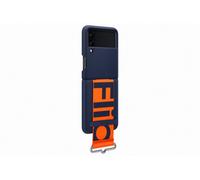 Coque Samsung Flip 3 Silicone Laniere Bleu