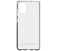 Coque pour Samsung Galaxy A71 Résistante Recyclable Just Green transparent