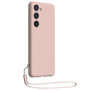 Coque pour Galaxy S23 en Silicone Anti-chute avec Dragonne Assortie Rose