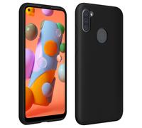 Coque Samsung Galaxy A11 / M11 Silicone Gel Semi-rigide Finition Soft Touch noir