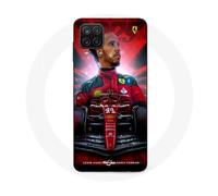 Coque Samsung Galaxy A12 Lewis Hamilton Ferrari Officiel