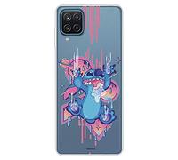 Coque Samsung Galaxy A12 Officielle Lilo & Stitch Stitch Graffiti. Protégez Votre téléphone avec la Coque Samsung en Silicone Officiel Disney.
