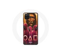 Coque Samsung Galaxy A12 Squid Game Masques Triangle carré et Cercle dessin