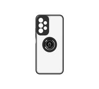 Coque pour Samsung Galaxy A13 Bi-matière Bague Métallique Support Vidéo Noir
