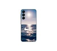 Coque - Nike - Galaxy A16 - Silicone - Souple - Logo blanc mer soleil