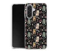 Coque Samsung Galaxy A17 5g Chat Folk Housse Antichoc Silicone Souple, Ultra Fine, Protection Intégrale, Motif Animaux