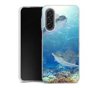 Coque Samsung Galaxy A17 5g Dauphins-Heureux Housse Antichoc Silicone Souple, Ultra Fine, Protection Intégrale, Motif Anim