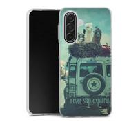 Coque Samsung Galaxy A17 5g Never Stop Exploring Housse Antichoc Silicone Souple, Ultra Fine, Protection Intégrale, Motif