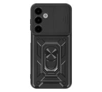 Coque Samsung Galaxy A17 Bague magnétique avec Cache caméra coulissante - Mayaxess Noir Mayaxess