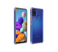 Coque pour Samsung Galaxy A21s Flexible Antichoc Coins Bumper Transparent