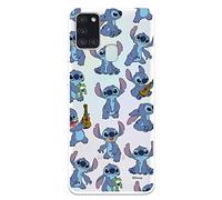 Coque Samsung Galaxy A21s Officielle Lilo & Stitch Transparente pour protéger Votre téléphone Portable Coque Samsung Galaxy en Silicone Souple avec Licence Officielle Disney