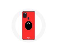 Coque Samsung Galaxy A21S Squid Game masque soldat Triangle