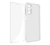 Coque pour Samsung Galaxy A23 5G Silicone Souple et Film Verre Trempé 9H Avizar Transparent