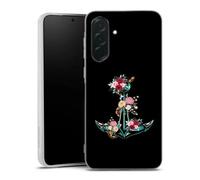 Coque Samsung Galaxy A27 5G Fleurs d'ancre Housse silicone, antichocs, protection optimale - Motif floral