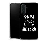 Coque Samsung Galaxy A27 5G Papa Motard Passion Housse Antichoc Silicone Souple, Ultra Fine, Protection intégrale, Motif Vehicule