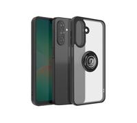 Coque pour Galaxy A27 Protection Bi-matière avec Anneau Rotatif Noir