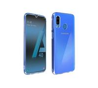 Coque Samsung Galaxy A40 Silicone Souple et Film Verre Trempé 9H Transparent