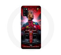 Coque Maniacase pour Samsung Galaxy A41 Lewis Hamilton Ferrari officiel