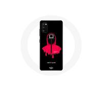 Coque - Samsung - Galaxy A41 - Souple - Noir - Squid Game masque carré