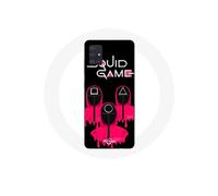Coque Samsung Galaxy A51 Squid Game Masques carré Triangle et Cercle