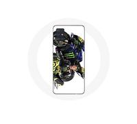 Coque Samsung Galaxy A51 Valentino Rossi Pilote de vitesse fond blanc