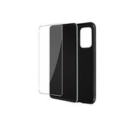 Coque Samsung Galaxy A52 et A52s Souple et Verre Trempé 9H Noir