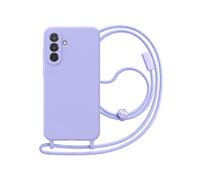 Coque Samsung Galaxy A56 - Silicone, Cordon Tour de Cou, Lavande