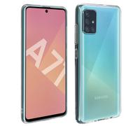 Coque Samsung Galaxy A71 Silicone Souple et Film Verre Trempé 9H Transparent