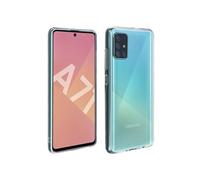 Coque Samsung Galaxy A71 Silicone Souple et Film Verre Trempé 9H Transparent