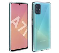 Coque et film de protection - AVIZAR - Samsung Galaxy A71 - Silicone Souple - Verre Trempé 9H - Transparent