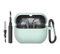 Coque Samsung Galaxy Buds3 / Buds3 Pro (2024) Silicone Étui avec Porte-clés et Kit de Nettoyage, Protection Anti-Rayures Housse Compatible avec Samsung Galaxy Buds 3 Série