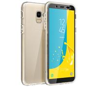Coque Samsung Galaxy J6 Protection Silicone + Arrière Polycarbonate Transparent