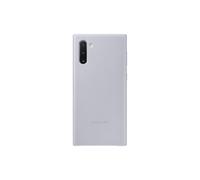 Coque Samsung Galaxy Note10, Housse de protection en cuir - Argent (version US avec garantie) - EF-VN970LJEGUS