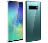 Coque Samsung Galaxy S10 Plus Silicone Gel + Film Ecran Verre trempé Transparent