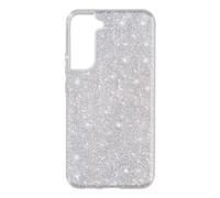 Coque Samsung Galaxy S22 Paillette Feuille Amovible Silicone Semi-rigide Argenté