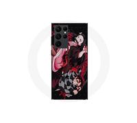 Coque Samsung Galaxy S22 Ultra demon slayer tanjiro nezuko attaque combat