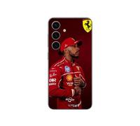 Coque - Ferrari - Samsung Galaxy S23 FE - Silicone - Noir - Lewis Hamilton Wallpaper