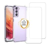 Evetane Coque pour Galaxy S24 Antichoc Transparente + 2 vitres