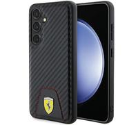 Coque Samsung Galaxy S24 Ferrari Noir Carbone