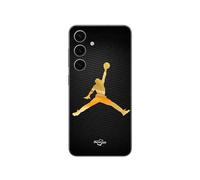 Coque Samsung Galaxy S24 Jordan Logo 23 Nike Basketball Couleur Dorée