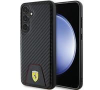 Coque Samsung Galaxy S24 Plus Ferrari Noir Carbone