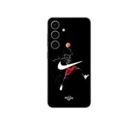 Coque Samsung Galaxy S25 Plus Nike Jordan Logo Fond Noir