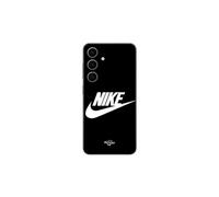 Coque Samsung Galaxy S25 Plus nike logo blanc front noir